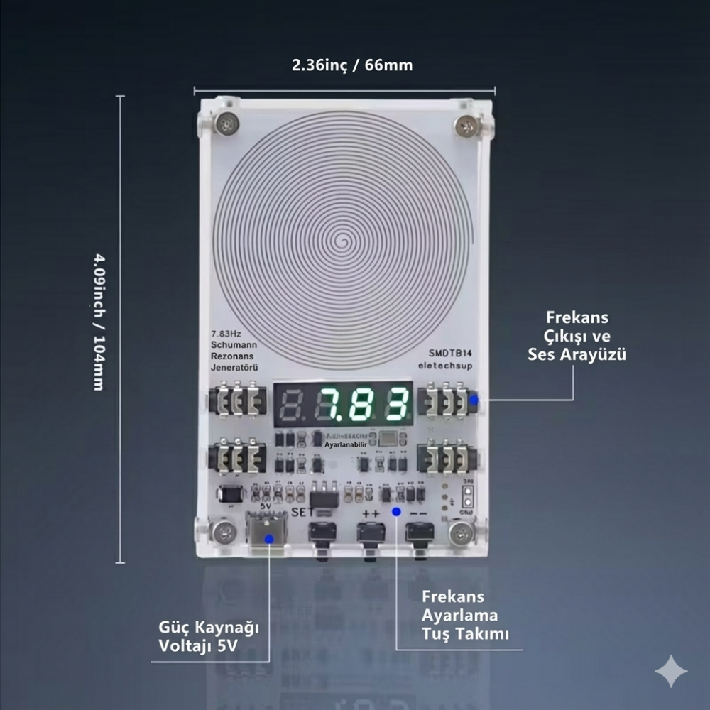Frekans Cihazı Schumann Rezonans Aura Yükseltici