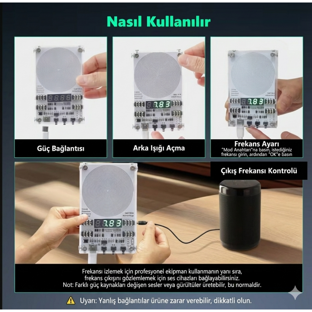 Frekans Cihazı Schumann Rezonans Aura Yükseltici