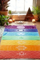 7 Renkli Çakra Meditasyon Matı